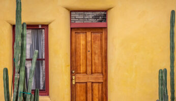 Door of a rental property in Texas