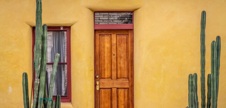 Door of a rental property in Texas